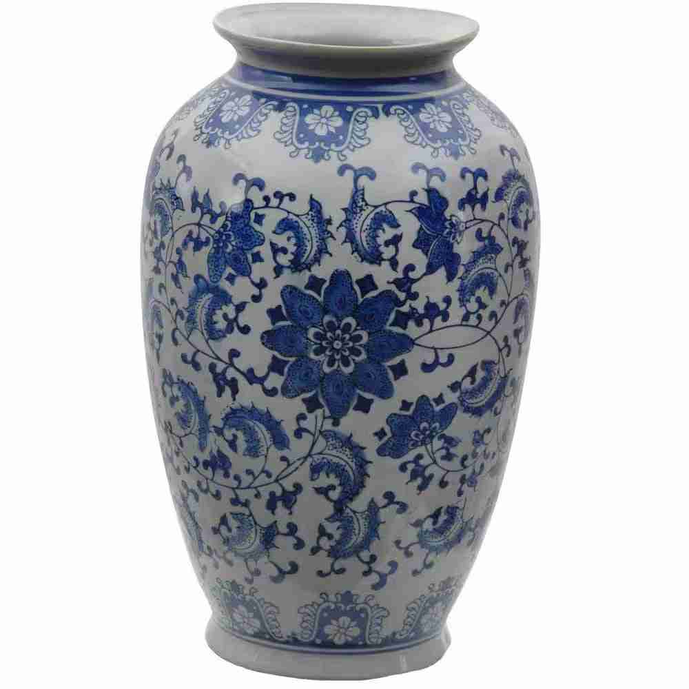 Blue-White Tung Chi Vase – Elegant Antique Décor