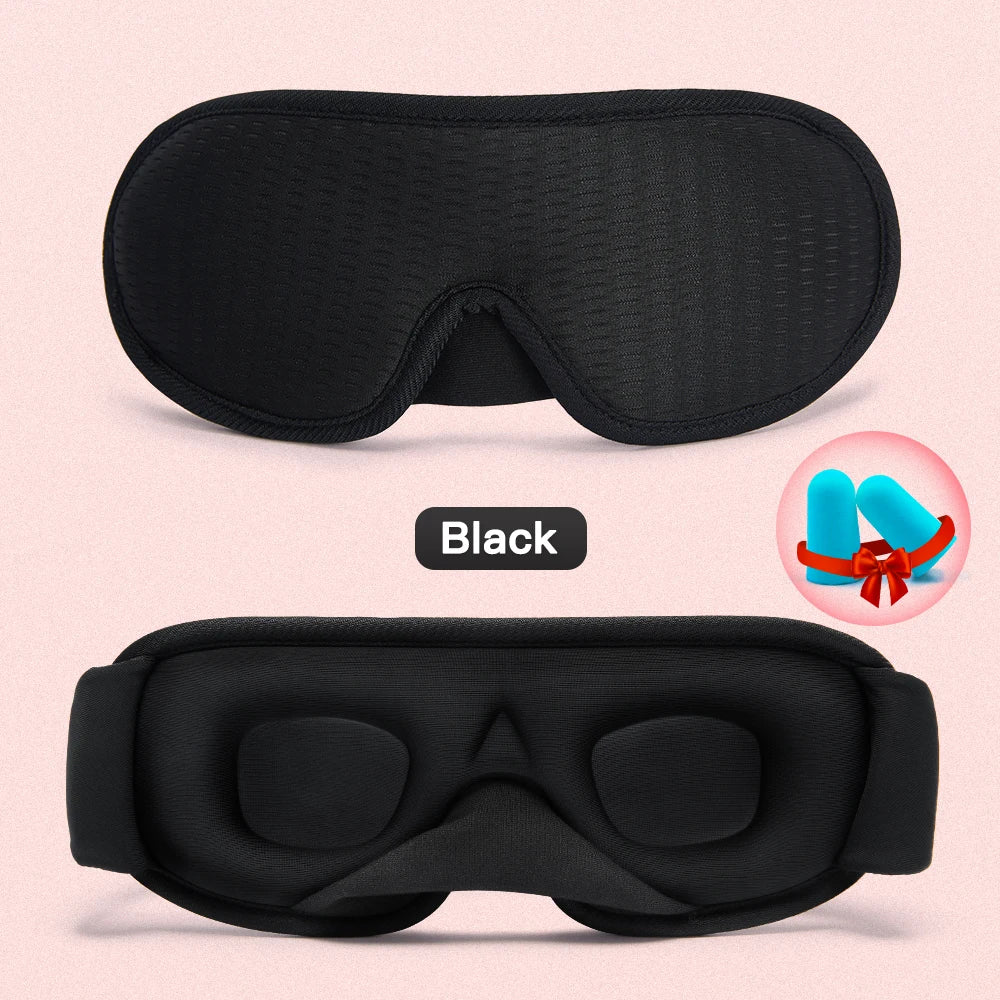 3D Sleep Mask Light Blocking Eye Cover for Travel