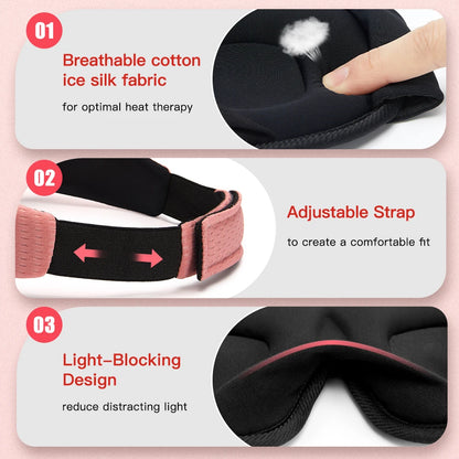 3D Sleep Mask Light Blocking Eye Cover for Travel