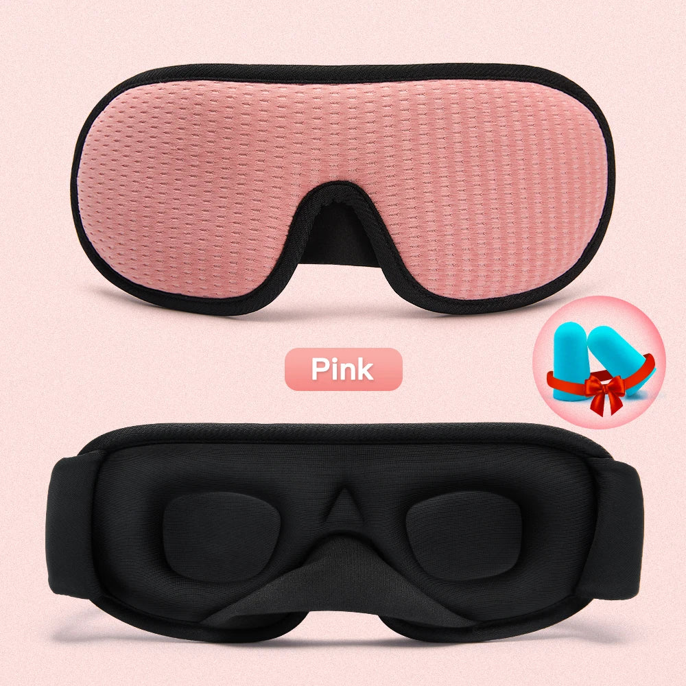 3D Sleep Mask Light Blocking Eye Cover for Travel