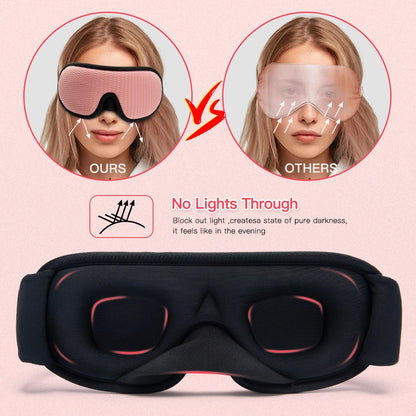 3D Sleep Mask Light Blocking Eye Cover for Travel