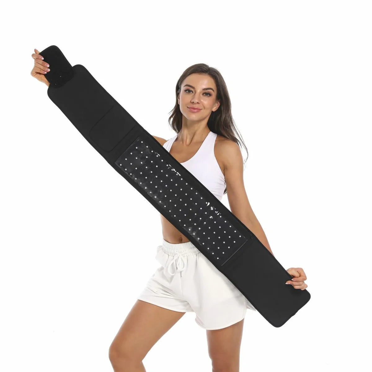 Wearable Red Light Therapy Belt with Vibration & Infrared LED Therapy