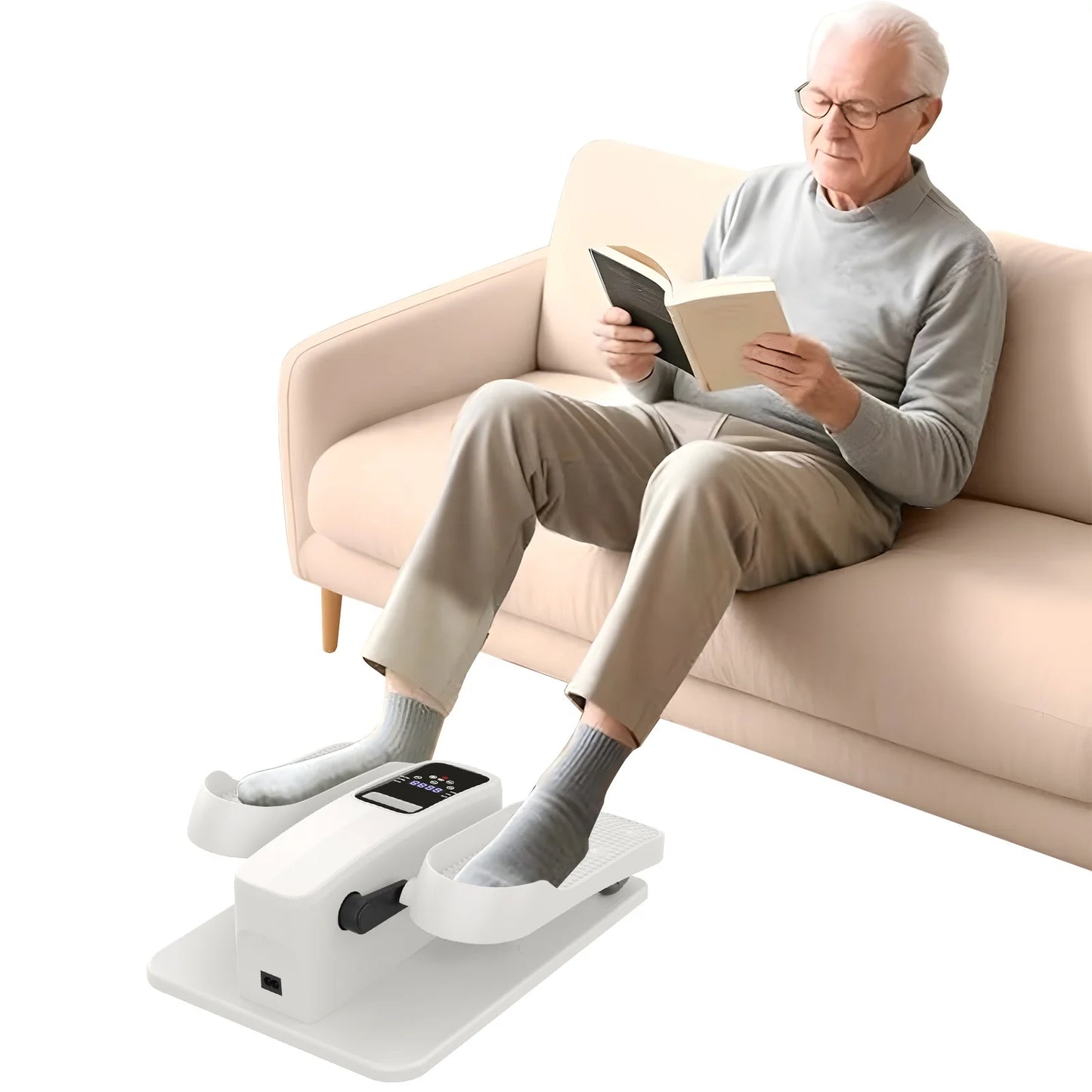 Under Desk Elliptical Leg Exerciser for Seniors