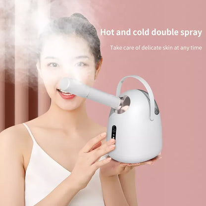 2-in-1 Nano Ionic Facial Steamer Hot & Cold SPA Face Moisturizer Device