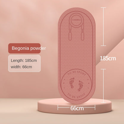 Eco-Friendly Foldable Non-Slip TPE Yoga & Jump Rope Fitness Mat