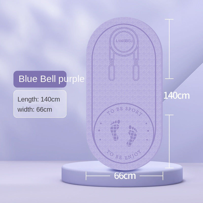 Eco-Friendly Foldable Non-Slip TPE Yoga & Jump Rope Fitness Mat