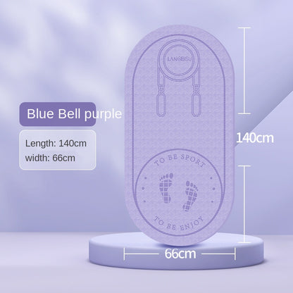 Eco-Friendly Foldable Non-Slip TPE Yoga & Jump Rope Fitness Mat
