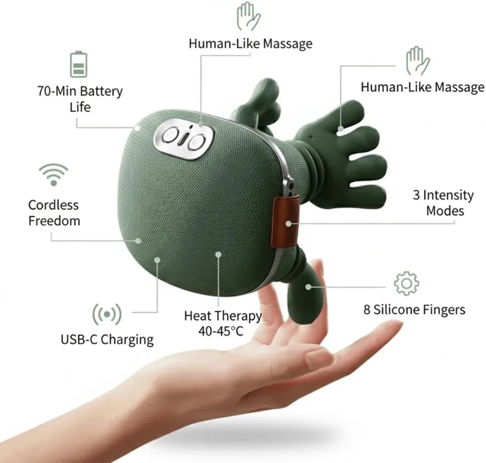 Portable Kneading Massage Pillow Head Pain Relief Electric  Massager