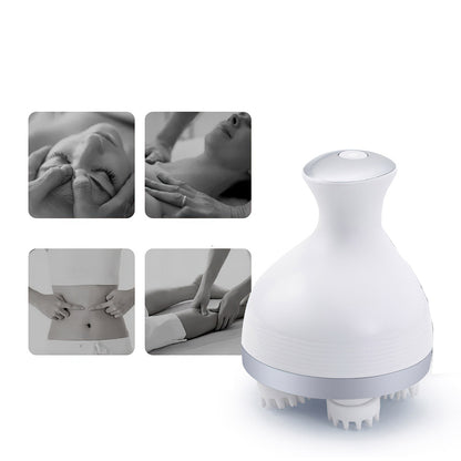 Rechargeable Waterproof Head Massager for Body Pain Relief & Relaxation