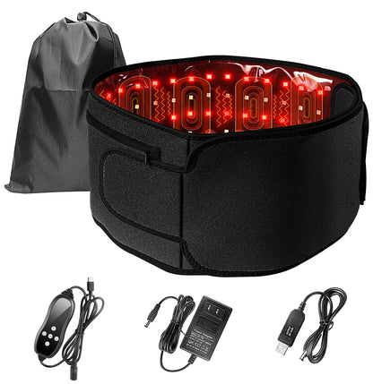 Wearable Red Light Therapy Belt with Vibration & Infrared LED Therapy