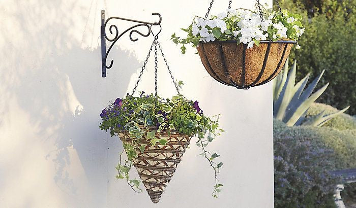 Boho Straw Macramé Hanging Plant Holder