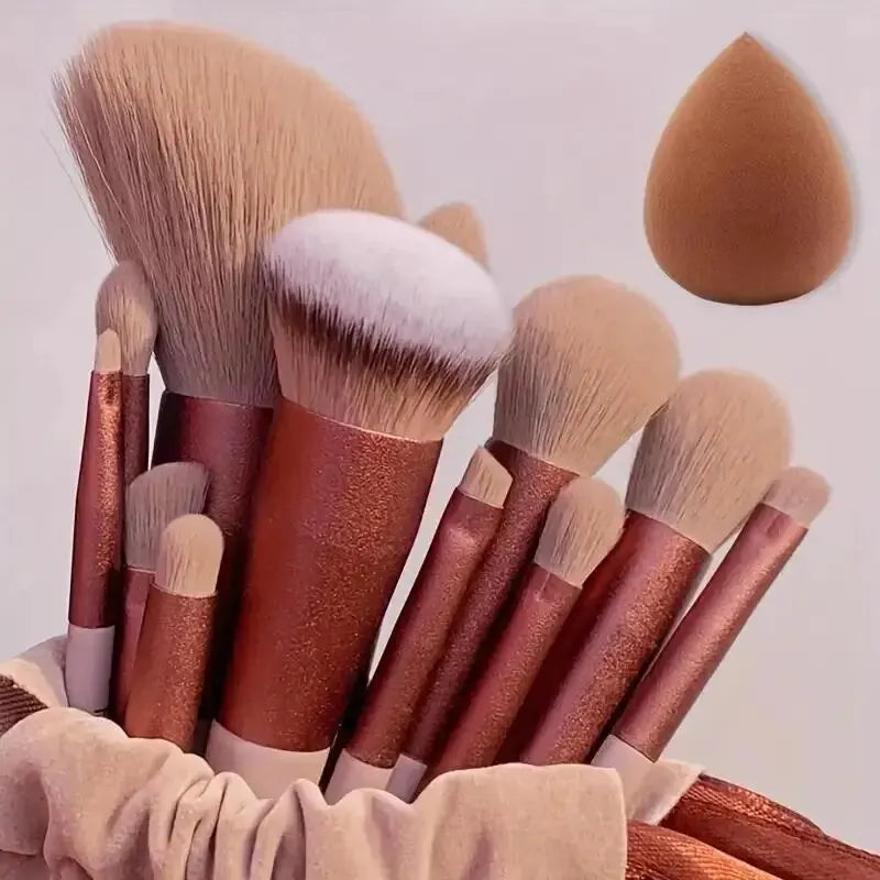 Professional Soft Fluffy Makeup Brush Set for Foundation & Blending