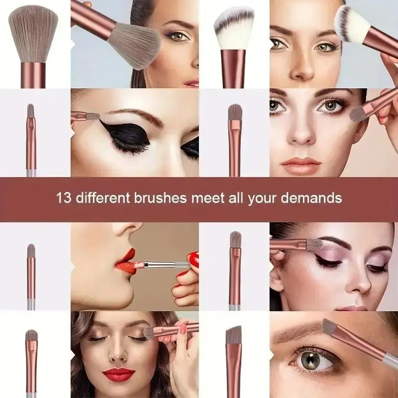 Professional Soft Fluffy Makeup Brush Set for Foundation & Blending