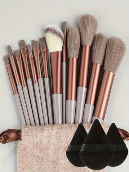 Professional Soft Fluffy Makeup Brush Set for Foundation & Blending
