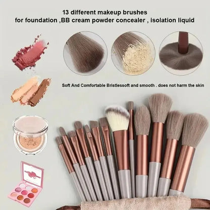 Professional Soft Fluffy Makeup Brush Set for Foundation & Blending