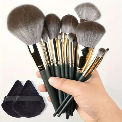 Professional Soft Fluffy Makeup Brush Set for Foundation & Blending