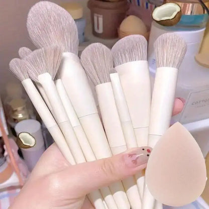 Professional Soft Fluffy Makeup Brush Set for Foundation & Blending