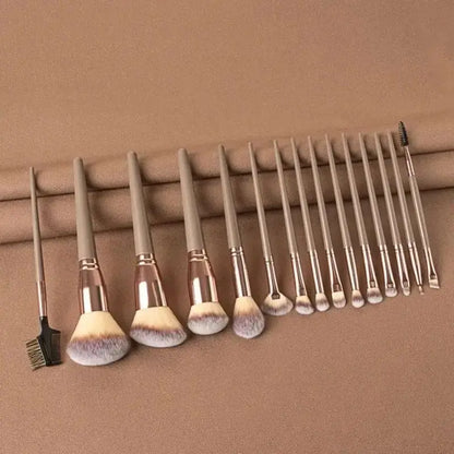 Professional Soft Fluffy Makeup Brush Set for Foundation & Blending