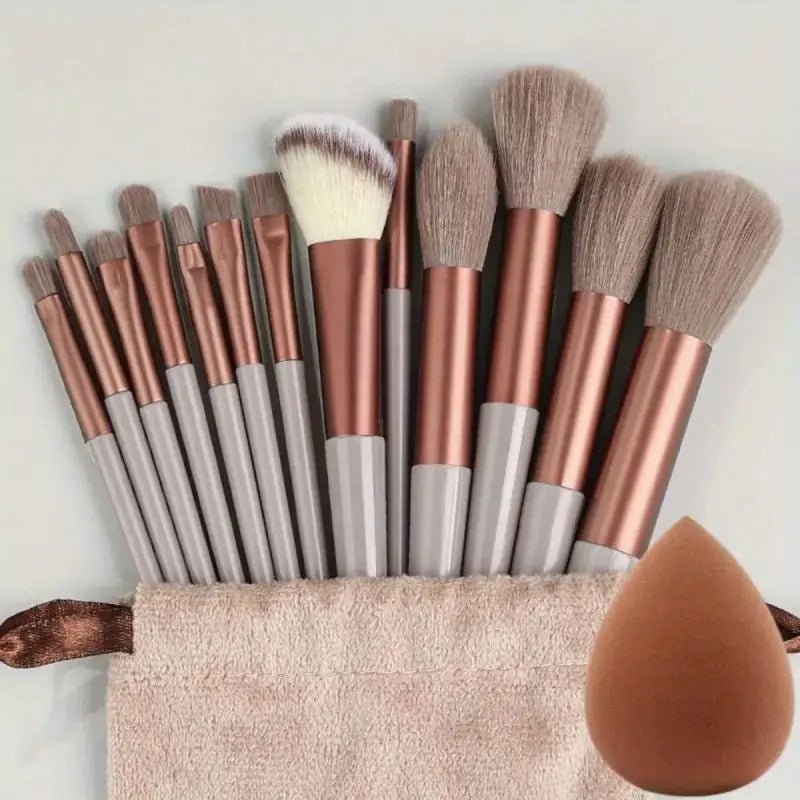 Professional Soft Fluffy Makeup Brush Set for Foundation & Blending