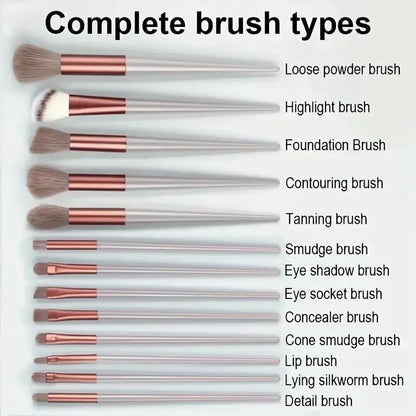 Professional Soft Fluffy Makeup Brush Set for Foundation & Blending