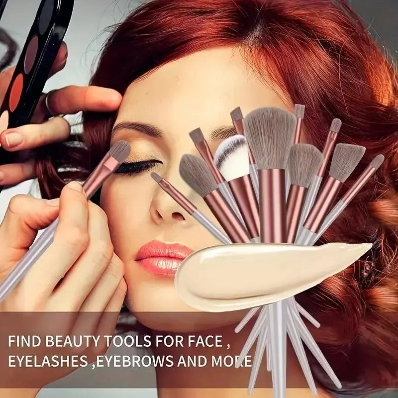 Professional Soft Fluffy Makeup Brush Set for Foundation & Blending