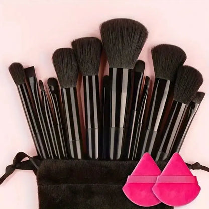 Professional Soft Fluffy Makeup Brush Set for Foundation & Blending