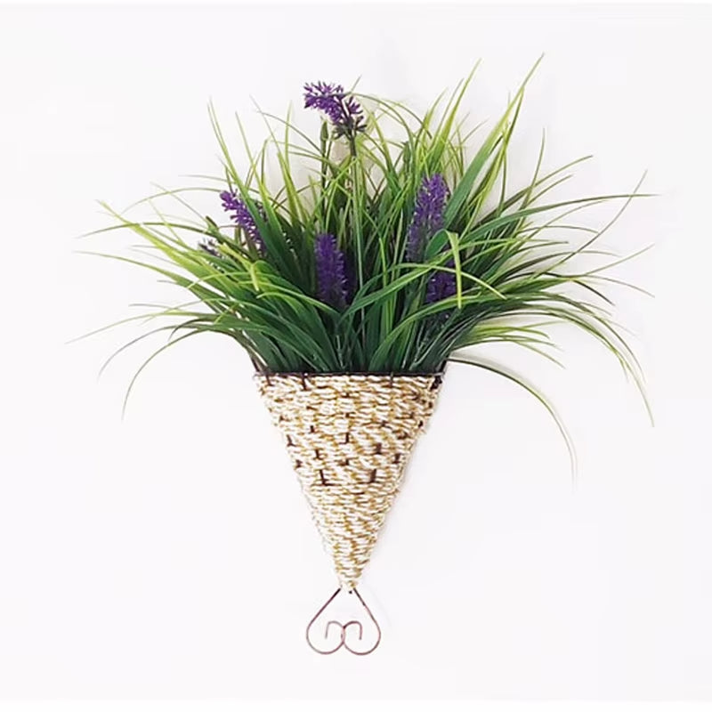 Flower Po Twall Planting Net Straw Macrame Plant Hanger Flower Pot Garden Holder Legs Hanging Rope Basket Balcony Decor